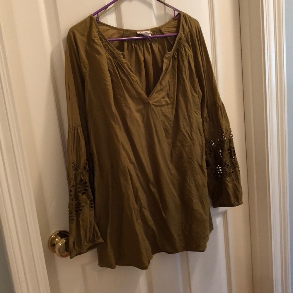 Olive green blouse